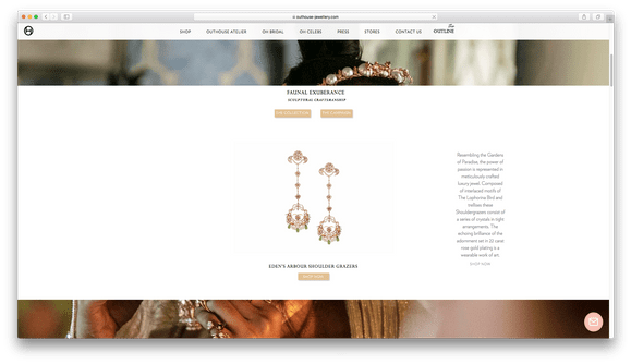 Website Designing & Development for Outhouse Jewellery