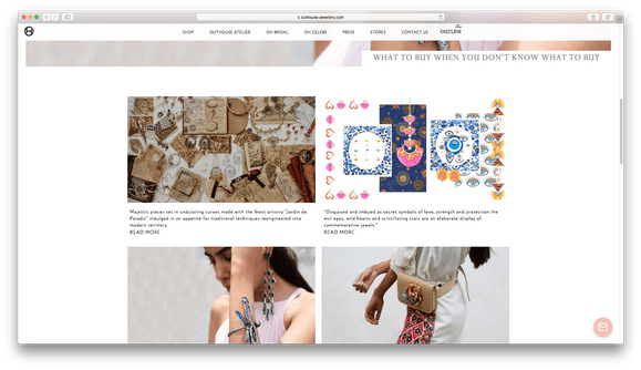 Website Designing & Development for Outhouse Jewellery