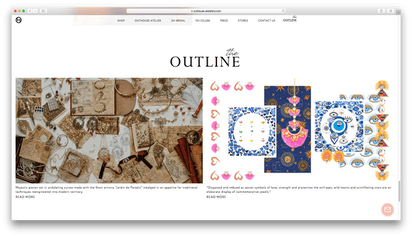 Website Designing & Development for Outhouse Jewellery