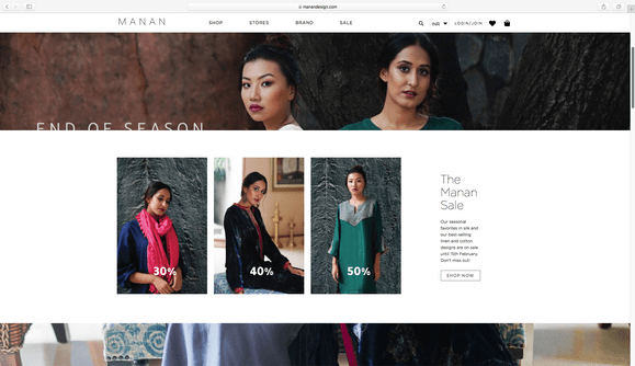 Website Designing and Development for Manan Design