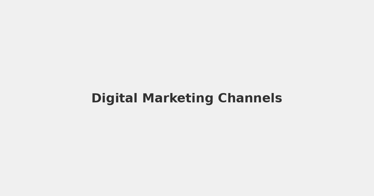 Different digital marketing channels illustration