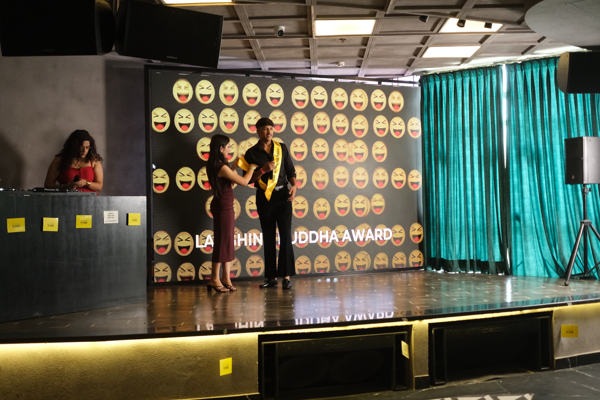Recognition moment at the Digital Impressions annual award show